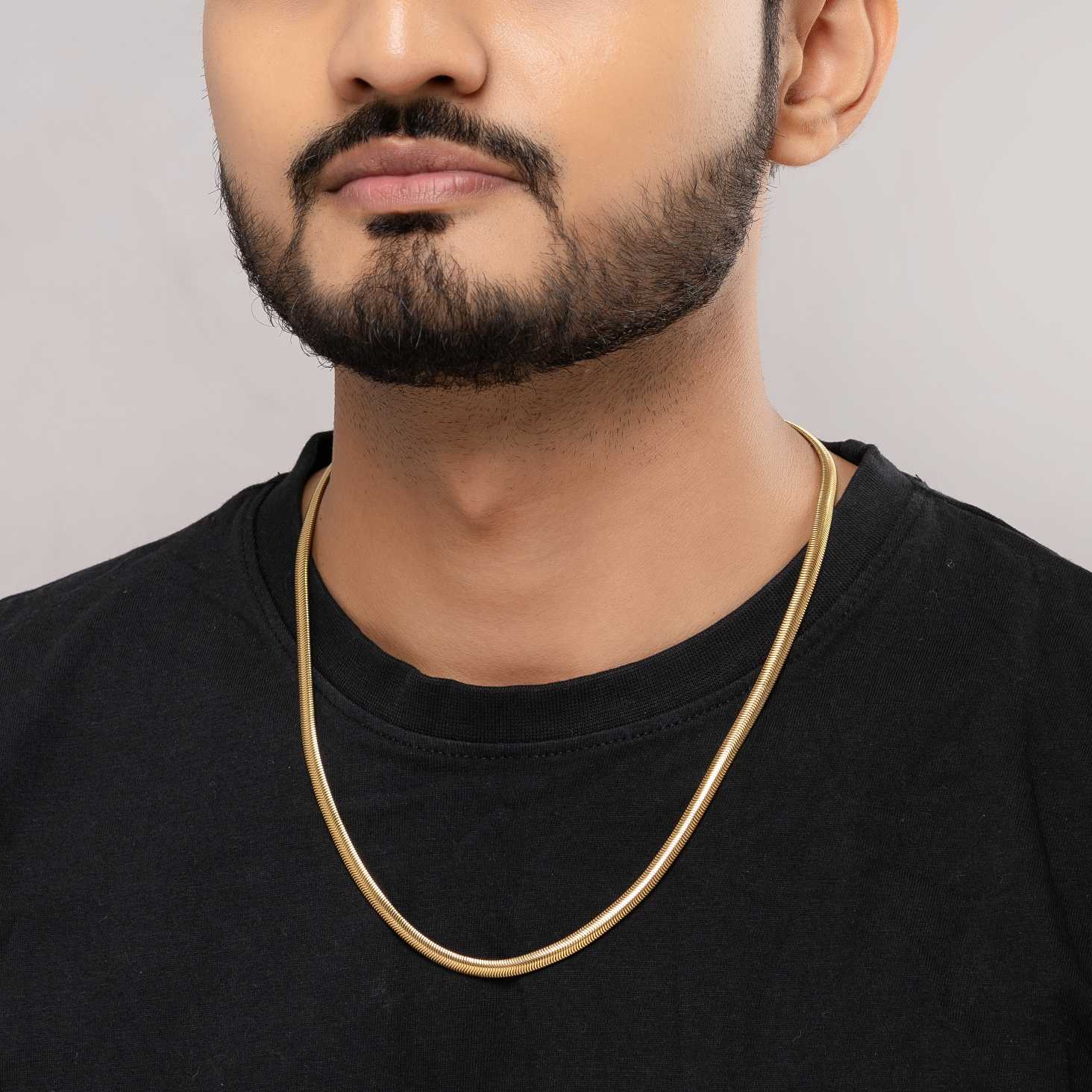 Classic Snake 18K Gold Plated Chain - Image 2