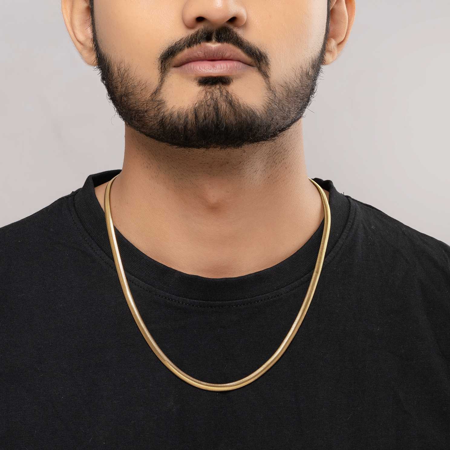 Classic Snake 18K Gold Plated Chain - Image 3