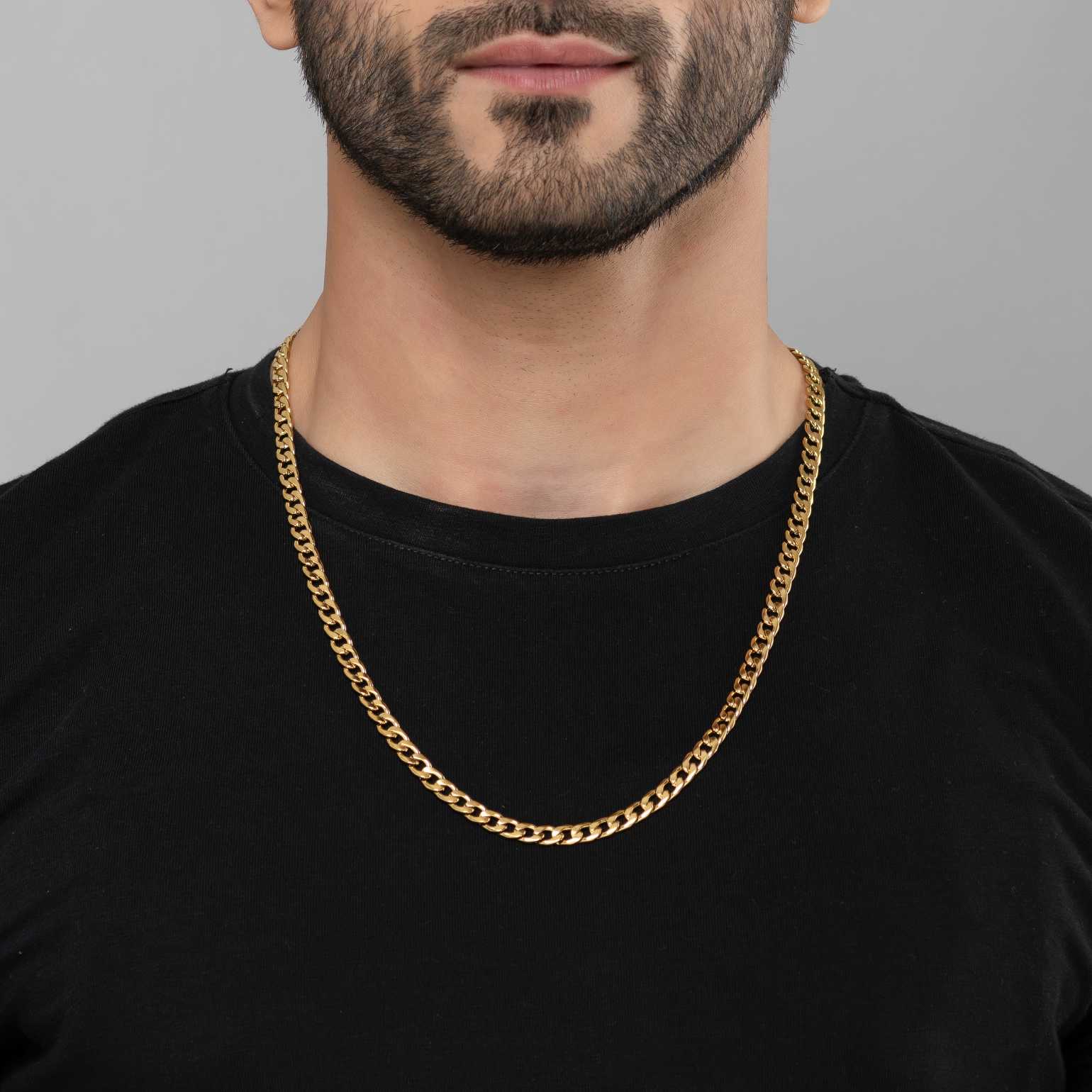Cuban 18K Gold Plated Chain - Image 3
