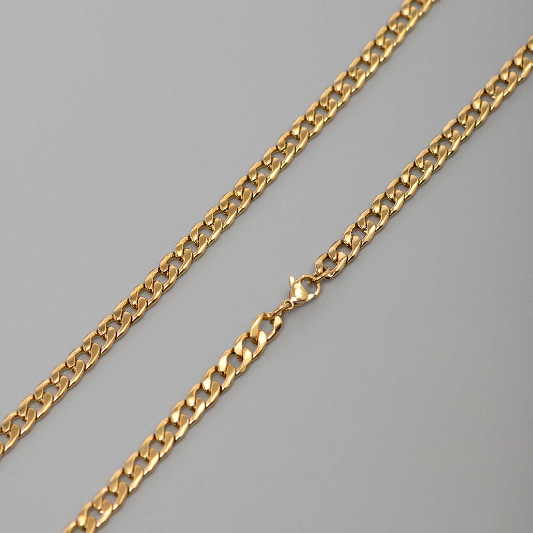 Cuban 18K Gold Plated Chain - Image 4