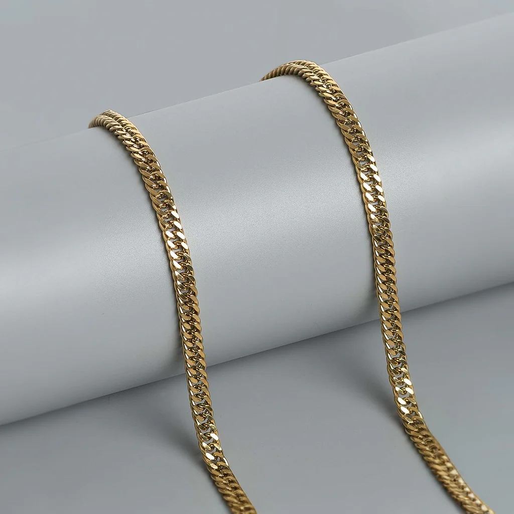 Fix Flat Link 18K Gold Plated Chain - Image 2