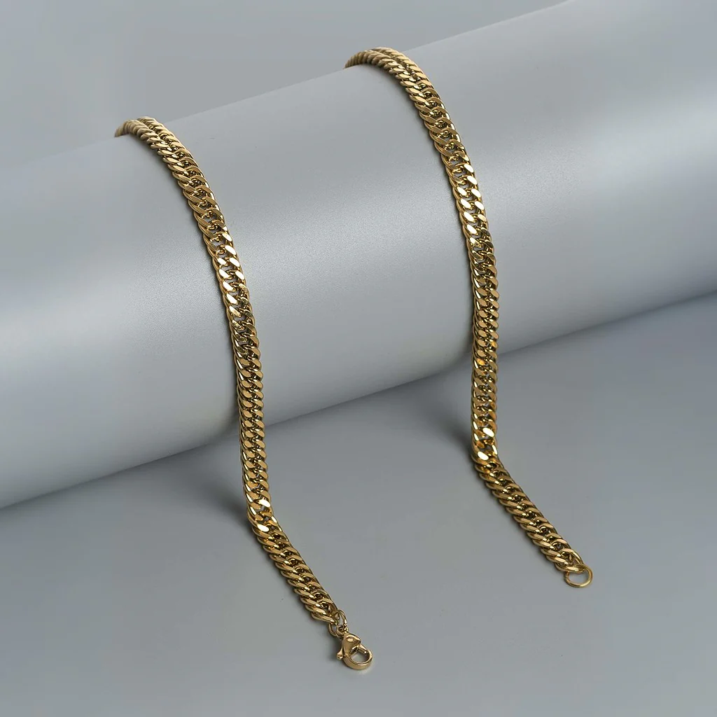 Fix Flat Link 18K Gold Plated Chain - Image 3