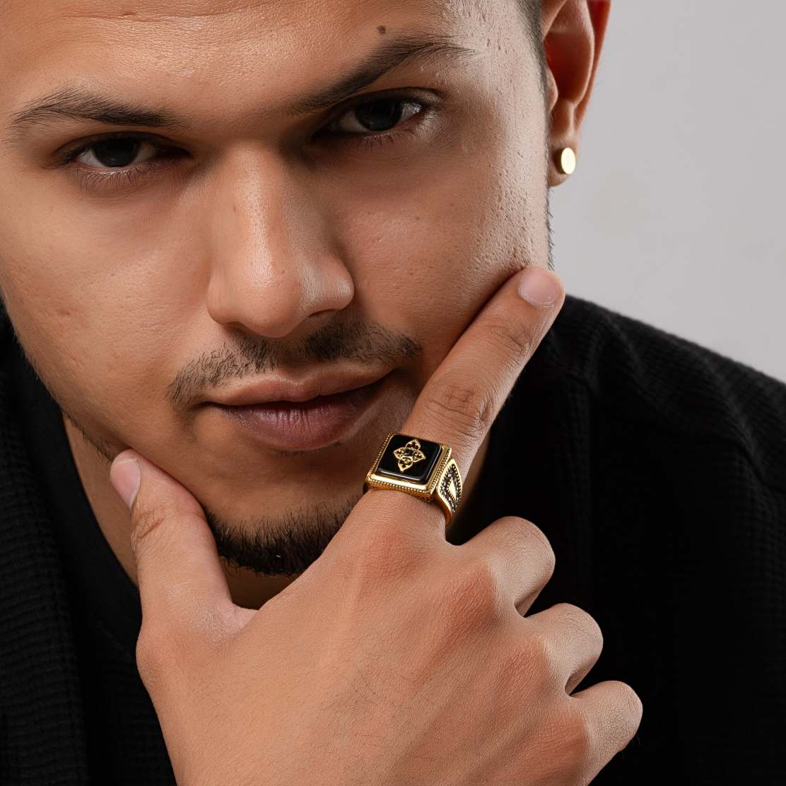 GOLD ORCHID RING - Image 4