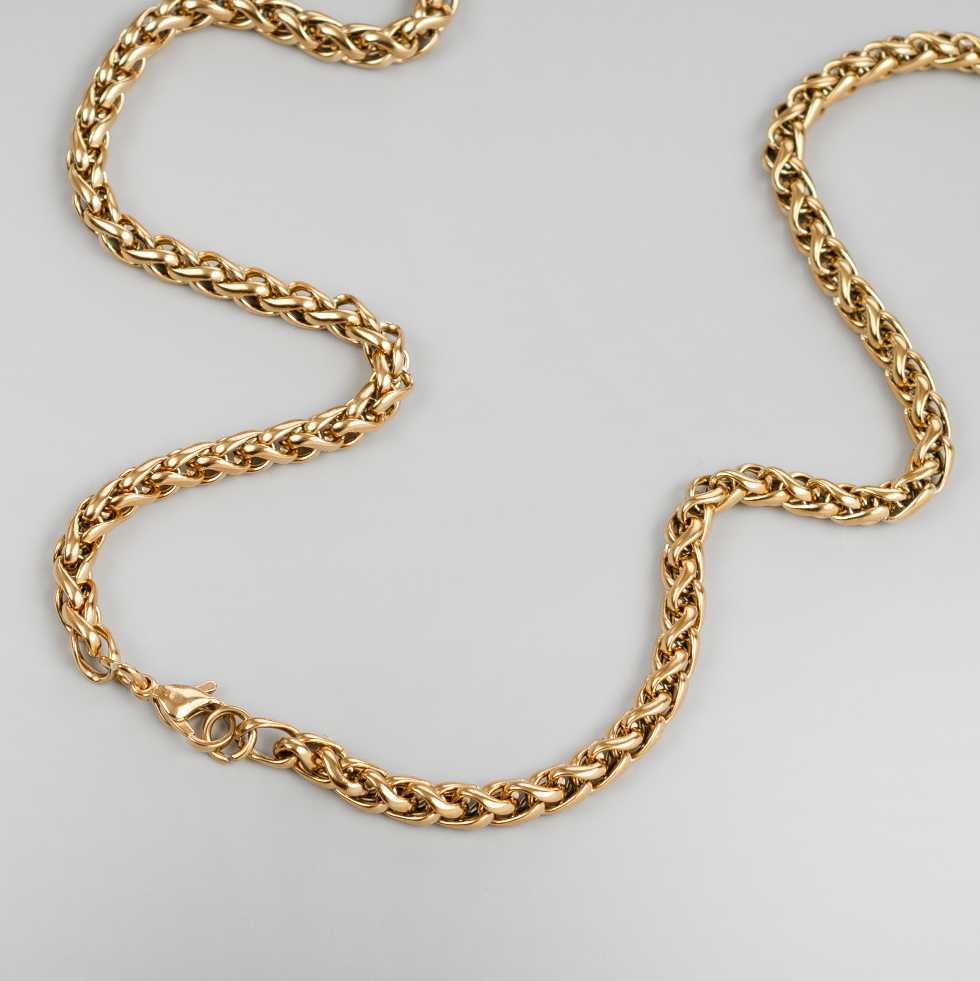 Golden Cascade 5mm 18K Gold Plated Chain - Image 2