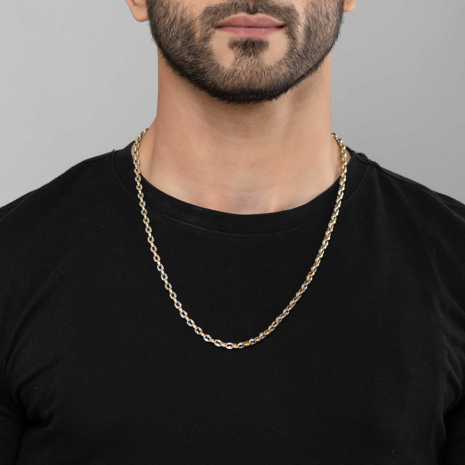 Hybrid Silver Link 18K Gold Plated Chain - Image 3