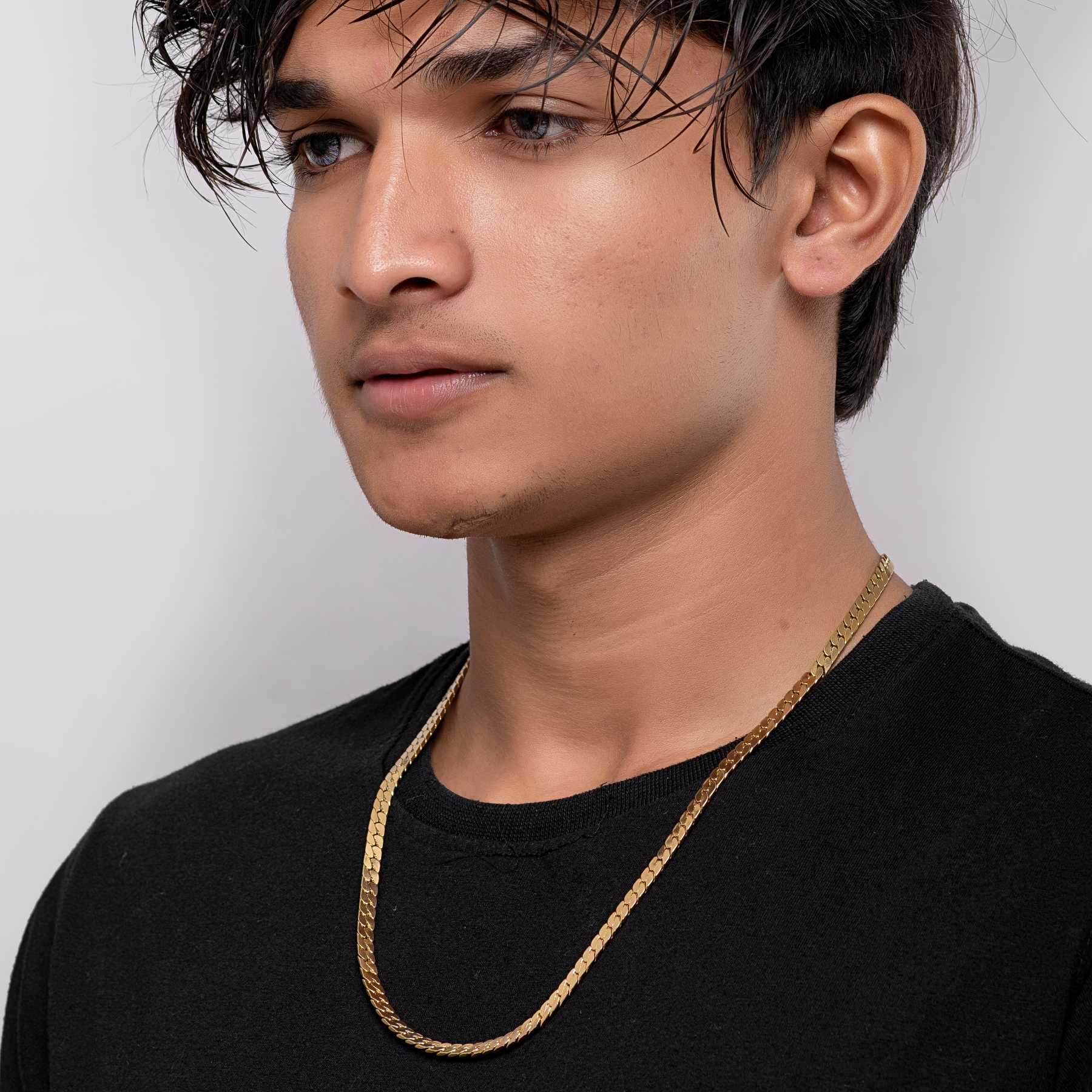 Modern Sleek 18K Gold Plated Chain - Image 4