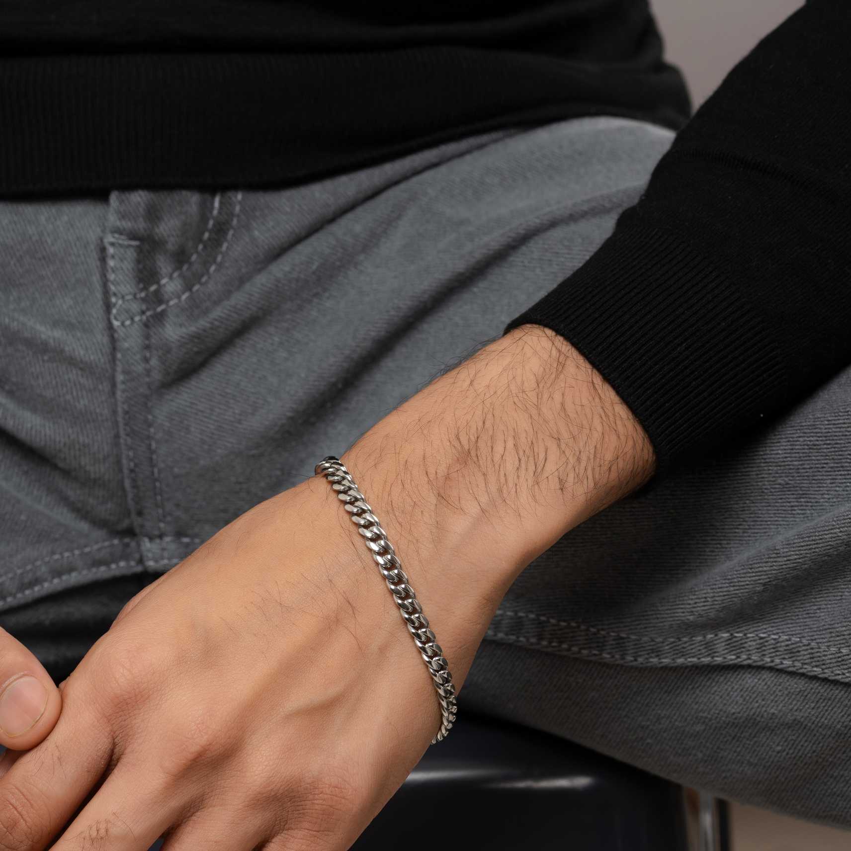 Noble Silver Link Bracelet - Image 3