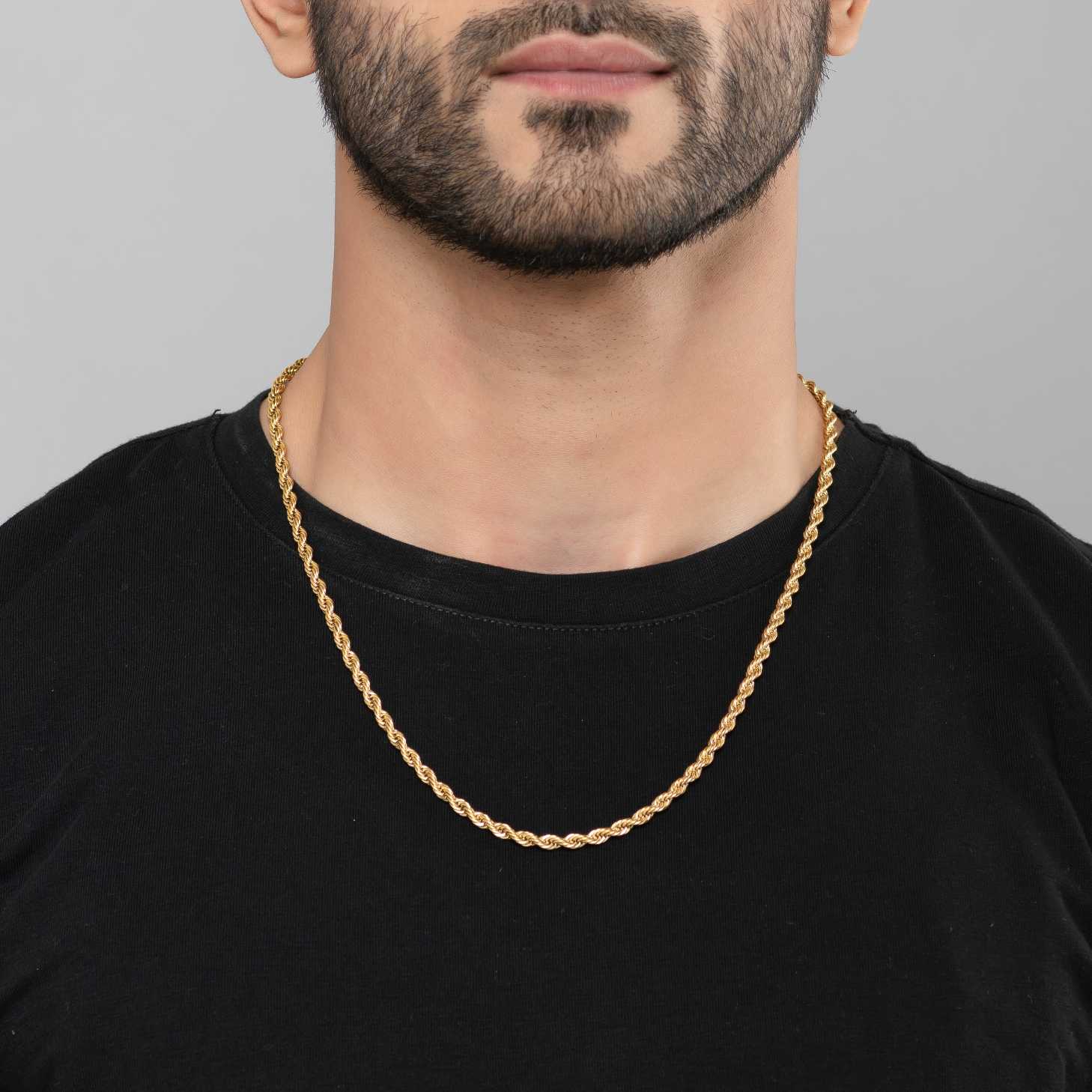 Rope 18K Gold Plated Chain - Image 3