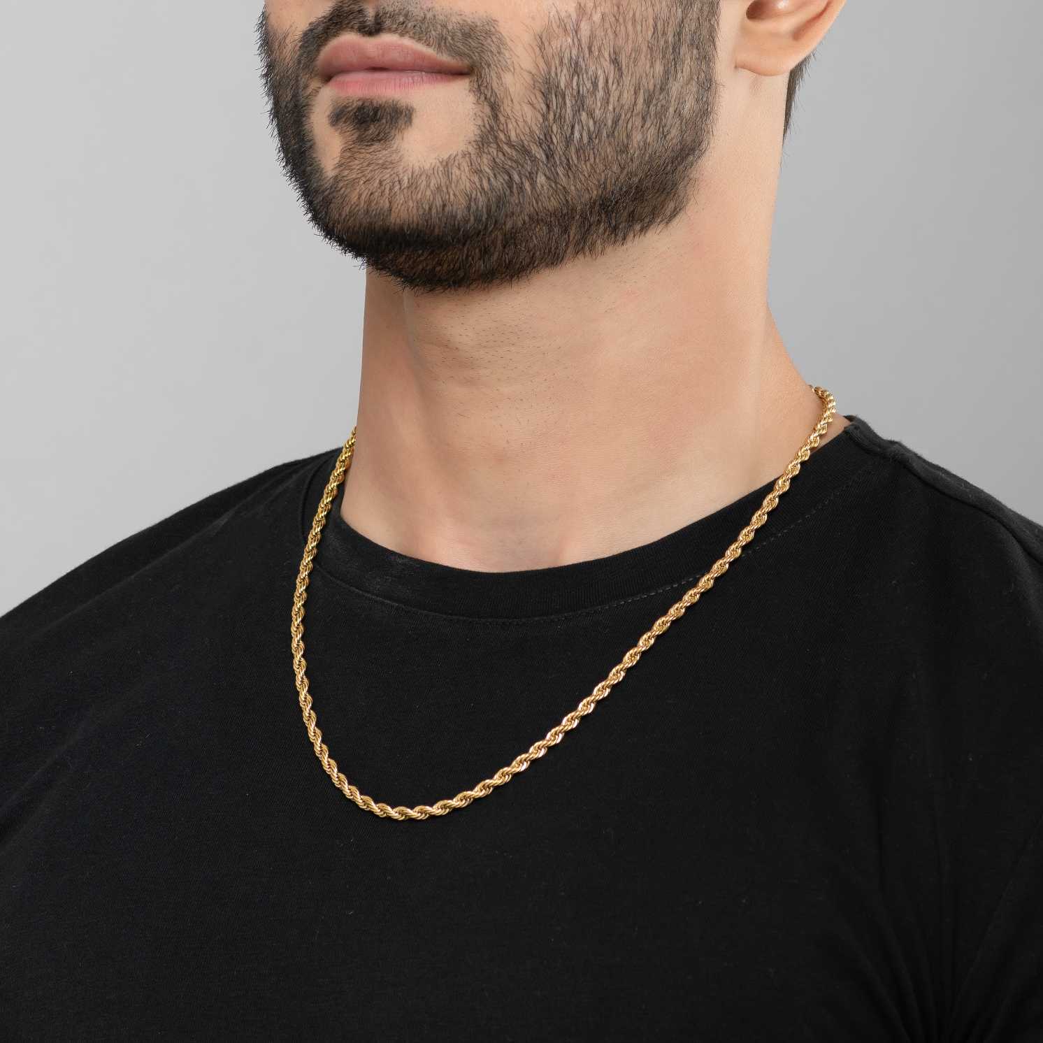 Rope 18K Gold Plated Chain - Image 4