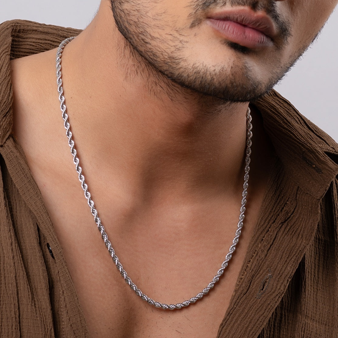 Rope Silver Chain - Image 3