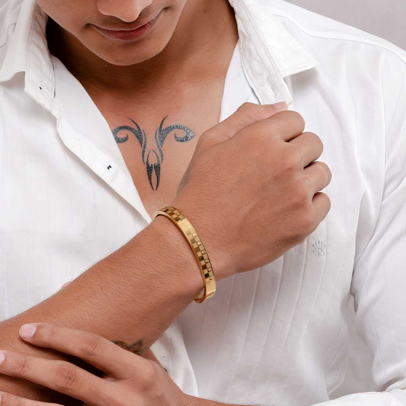 Shivom Gold Kada - Image 4