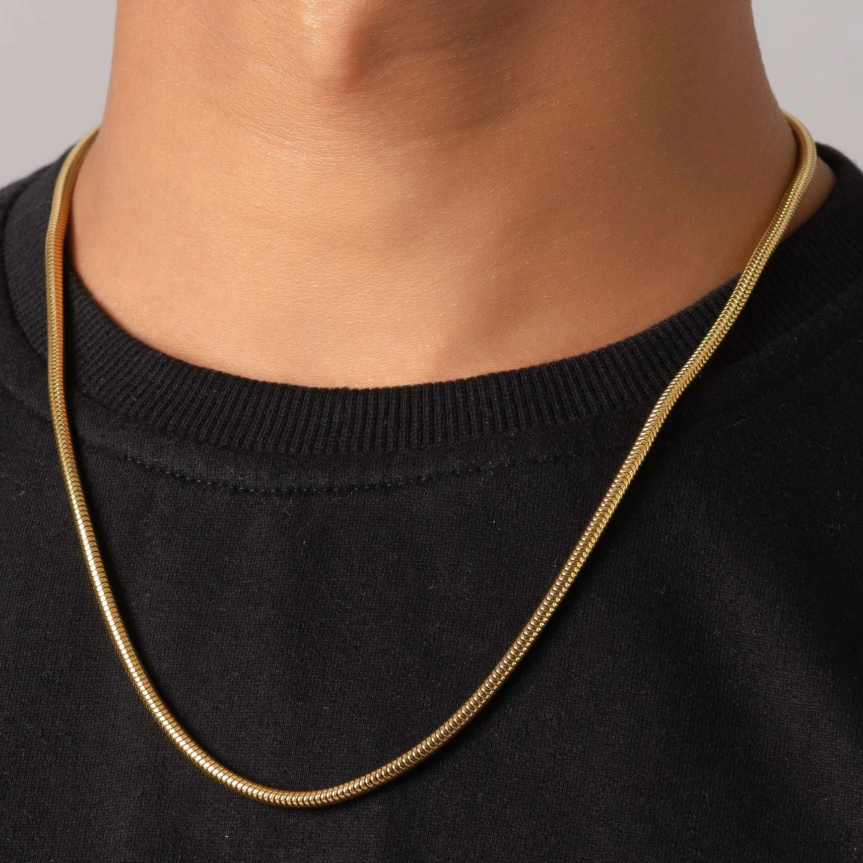 Snake 18K Gold Plated Chain - Image 3